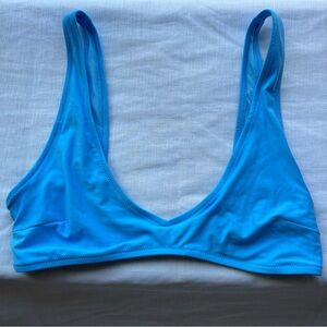 Aerie Bright Blue Unlined Bralette Swim Bikini Top